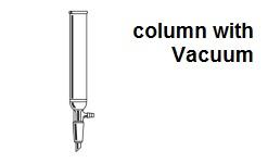 column with vacuumm