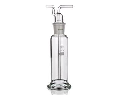 gas wash bottle with joint