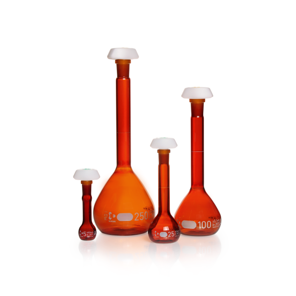 volumetric flask amber