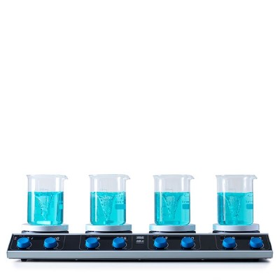 velp am4 multi positions hot plate stirrer 2 פלטה מגנטית עם חימום 4 מקומות אנלוגית
