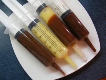 syringe chocolate