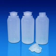 round bottle 2 caps1 בקבוקים עגולים פקק כפול