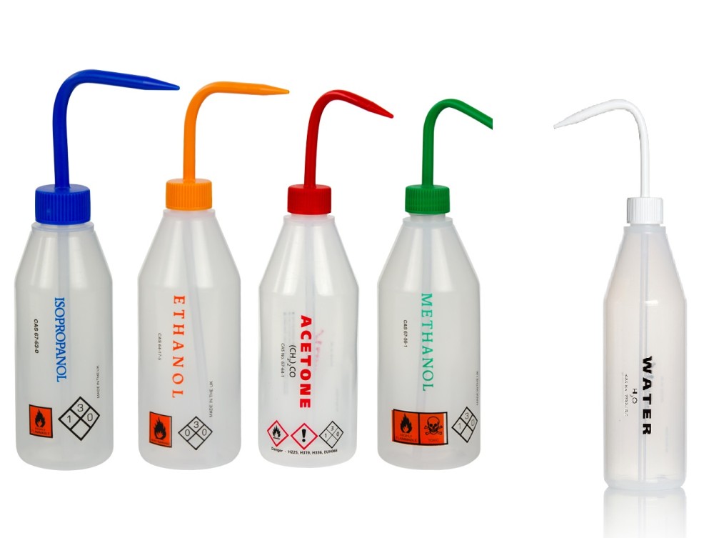wash bottle printed